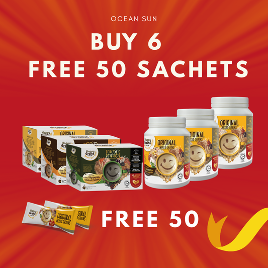 Happy Grains โ Buy 6 ๐ Free 50 Sachets