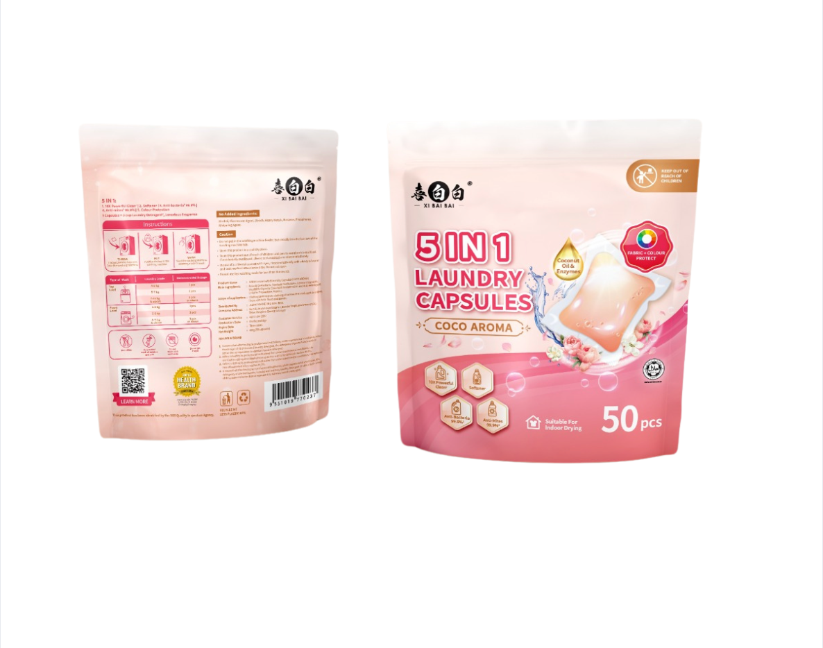 Xi Bai Bai — Ms COCO 5-in-1 Laundry Capsules (50 pcs)