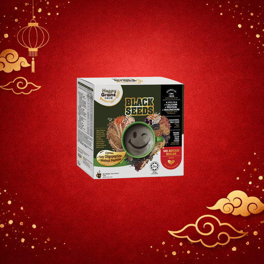Happy Grains Black Seed 15-Sachet Box – Free 2 Sachets + Red Packet