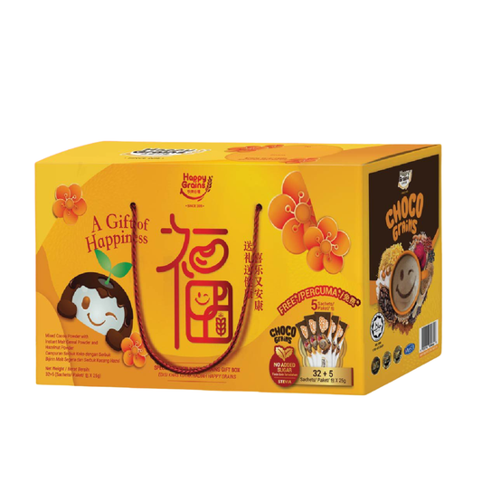 Happy Grains Choco 32+5 Sachets – Special Gift Edition exp:10/2027
