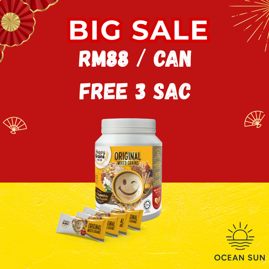 Happy Grains Original 1.2kg FREE 3 Sac exp:8/2027
